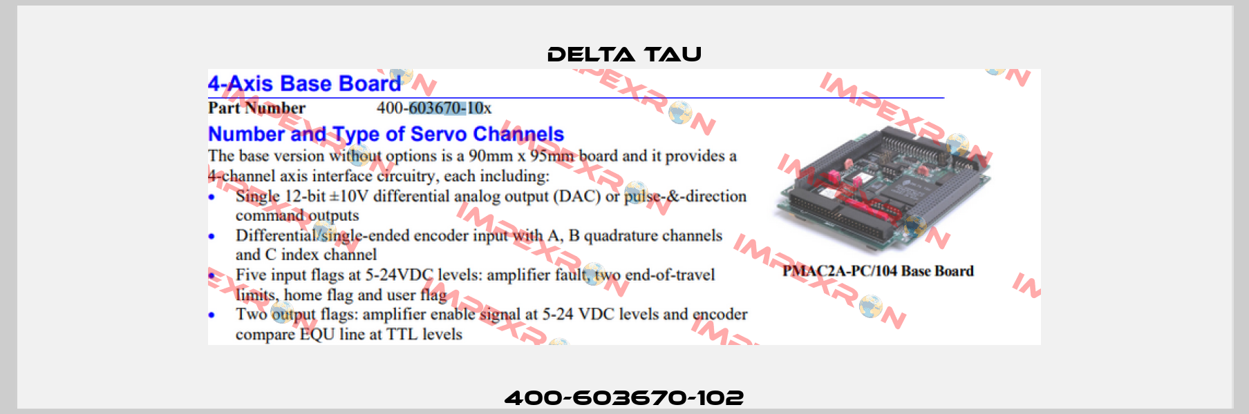 400-603670-102 Delta Tau