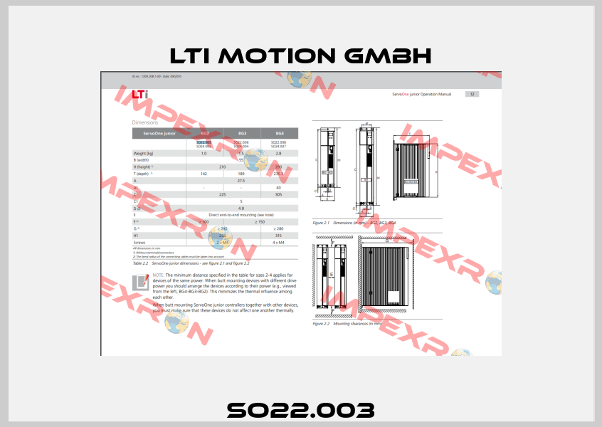 SO22.003 LTI Motion GmbH