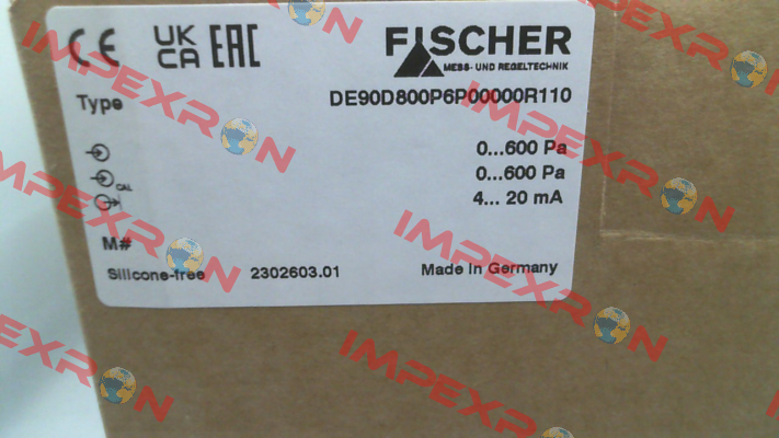 DE90D800P6P00000R112 Fischer Mess Regeltechnik