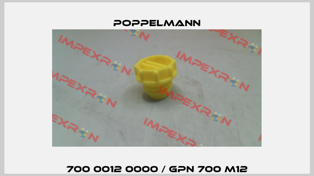 700 0012 0000 / GPN 700 M12 Poppelmann